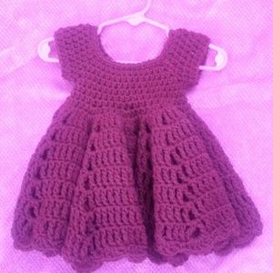 Crochet Red Dress made by me